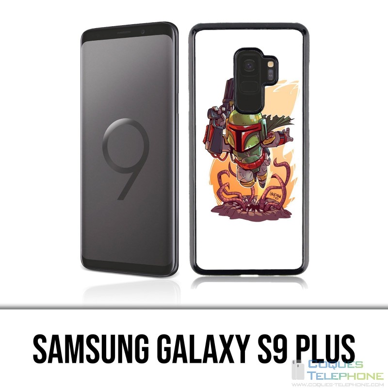 Coque Samsung Galaxy S9 PLUS - Star Wars Boba Fett Cartoon