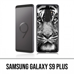 Coque Samsung Galaxy S9 PLUS - Tigre Noir Et Blanc