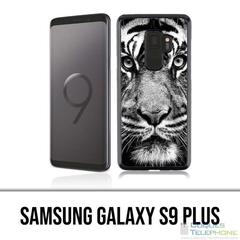 Carcasa Samsung Galaxy S9 Plus - Tigre blanco y negro