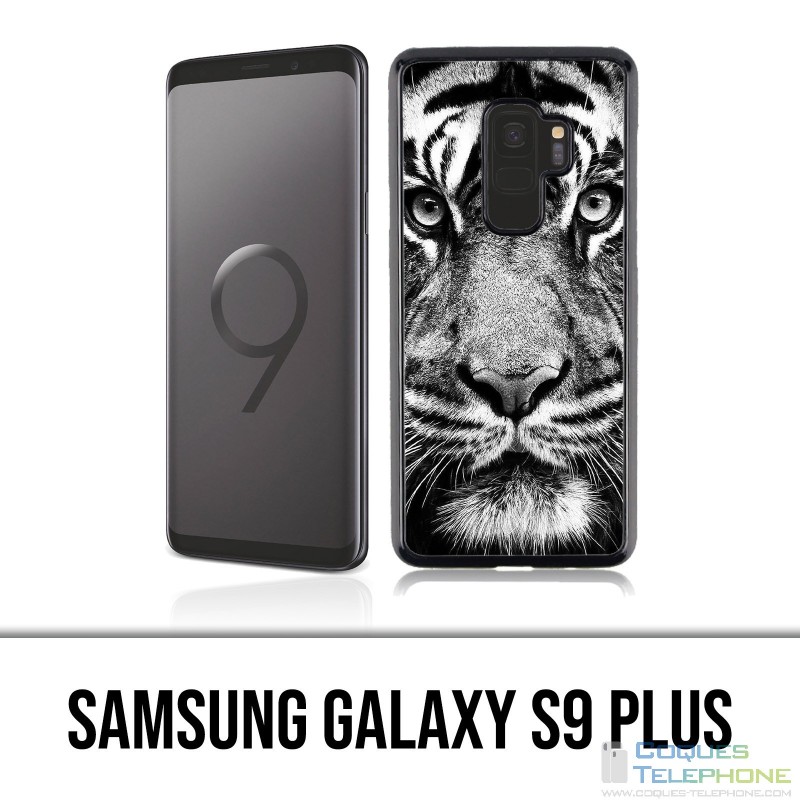 Samsung Galaxy S9 Plus Case - Black And White Tiger