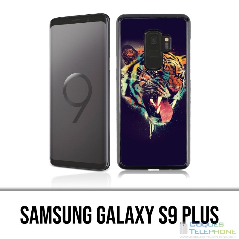 Samsung Galaxy S9 Plus Hülle - Tiger Painting