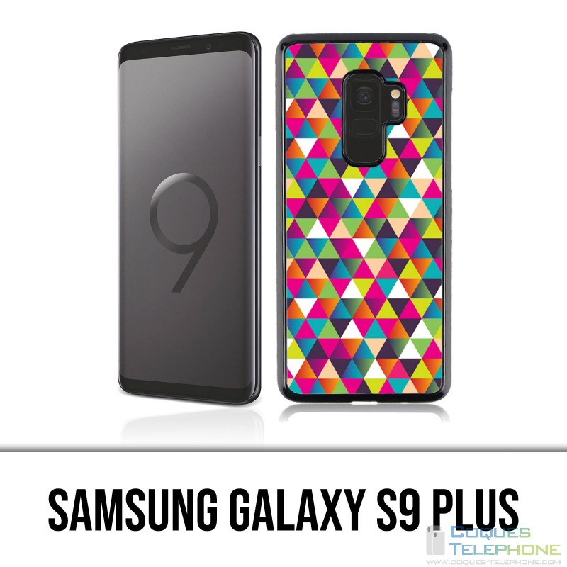 Samsung Galaxy S9 Plus Hülle - Dreieck Mehrfarben