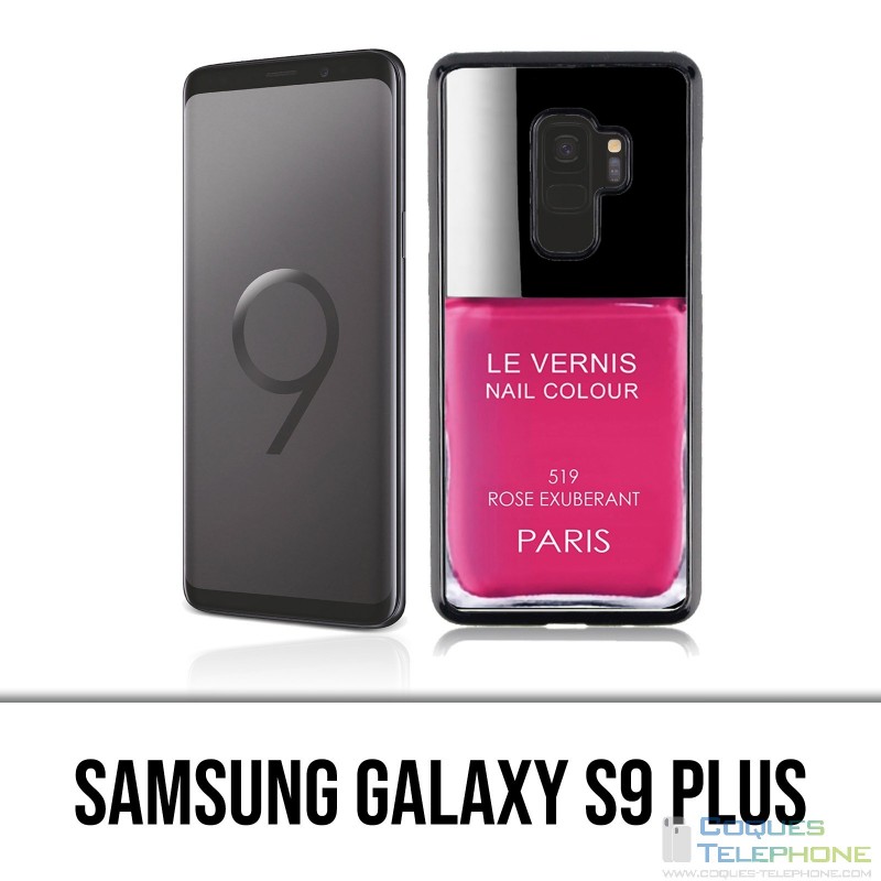 Coque Samsung Galaxy S9 Plus - Vernis Paris Rose