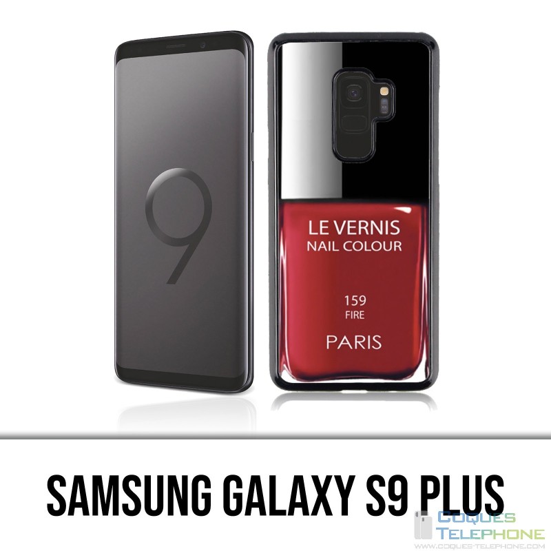 Samsung Galaxy S9 Plus Case - Red Paris Varnish