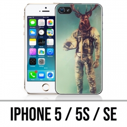 Coque iPhone 5 / 5S / SE - Animal Astronaute Cerf