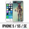 Custodia per iPhone 5 / 5S / SE - Cervo animale astronauta