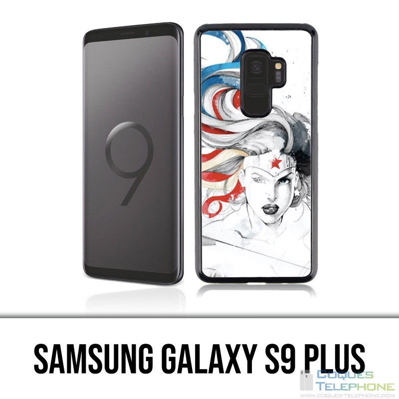 Carcasa Samsung Galaxy S9 Plus - Diseño de Arte de la Mujer Maravilla