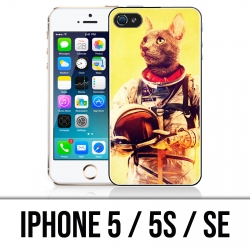 Coque iPhone 5 / 5S / SE - Animal Astronaute Chat