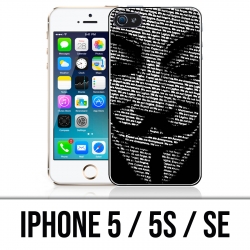 Coque iPhone 5 / 5S / SE - Anonymous 3D