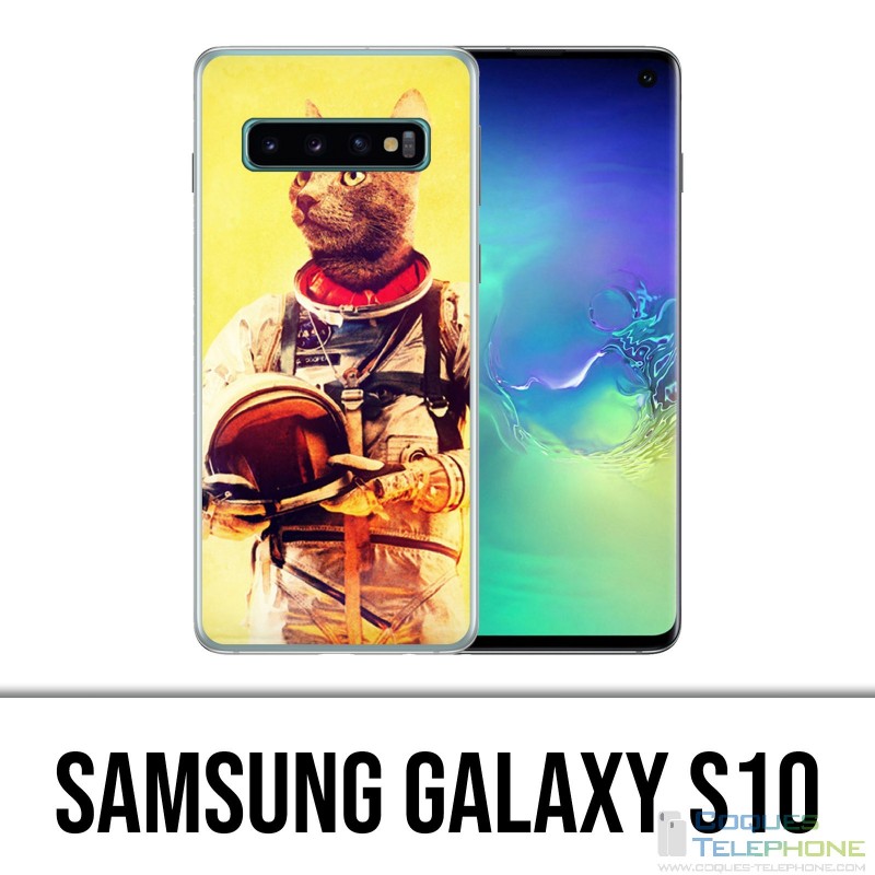 Coque Samsung Galaxy S10 - Animal Astronaute Chat