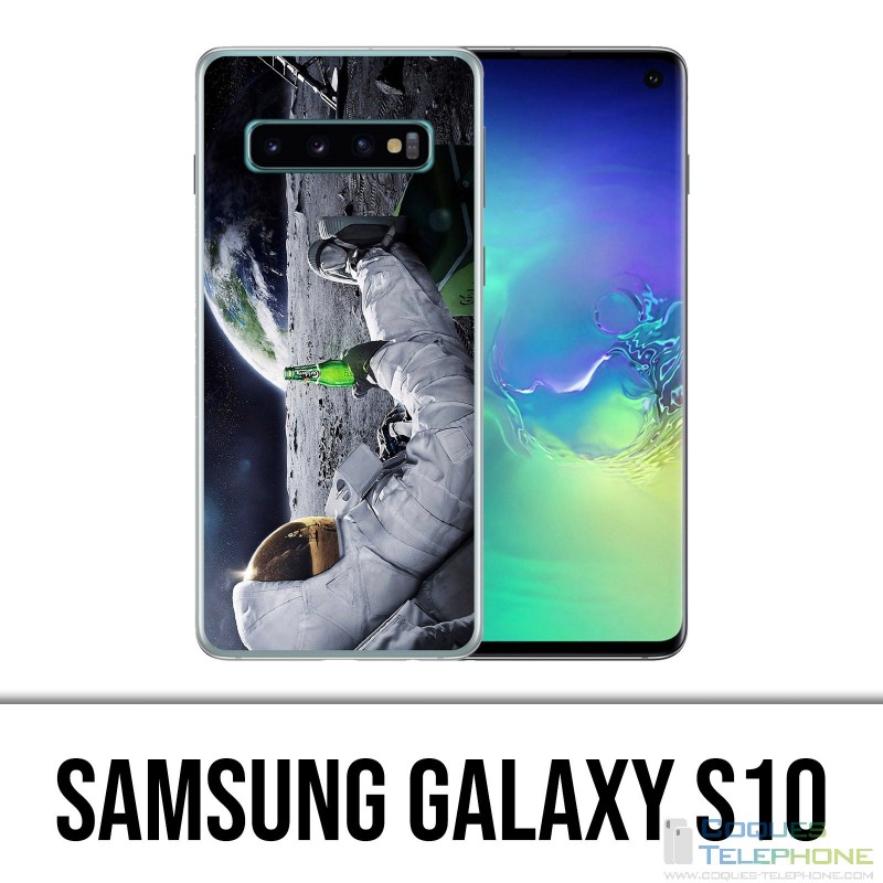 Coque Samsung Galaxy S10 - Astronaute Bière