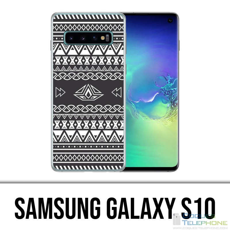 Samsung Galaxy S10 case - Gray Azteque