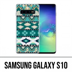 Samsung Galaxy S10 Hülle - Green Azteque