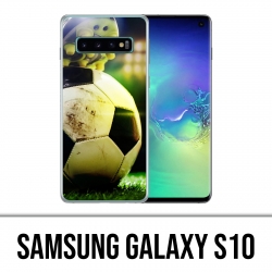 Coque Samsung Galaxy S10 - Ballon Football Pied