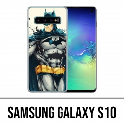 Coque Samsung Galaxy S10 - Batman Paint Art