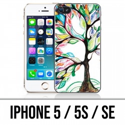 Coque iPhone 5 / 5S / SE - Arbre Multicolore