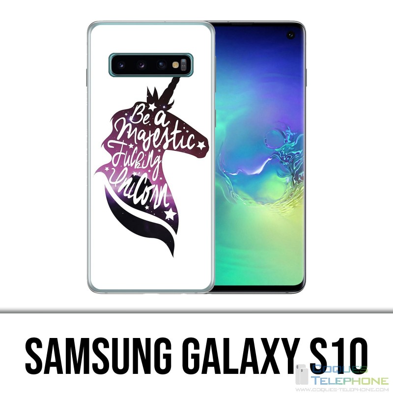 Samsung Galaxy S10 Case - Be A Majestic Unicorn