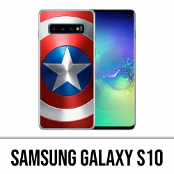 Coque Samsung Galaxy S10 - Bouclier Captain America Avengers