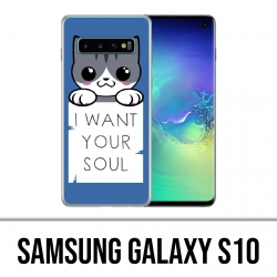 Samsung Galaxy S10 Hülle - Chat Ich will deine Seele