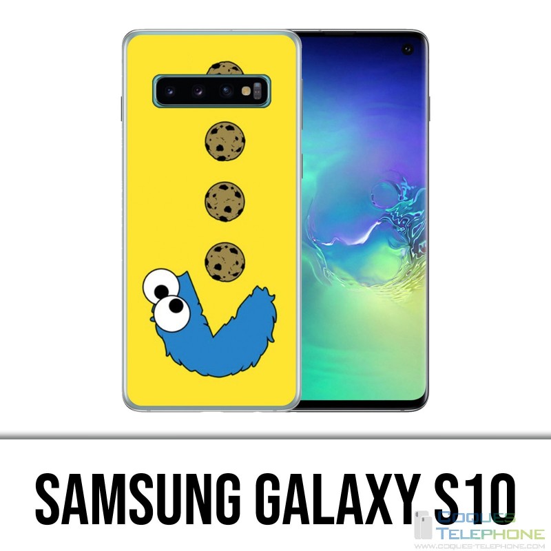 Coque Samsung Galaxy S10 - Cookie Monster Pacman
