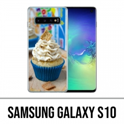 Samsung Galaxy S10 Hülle - Blauer Cupcake