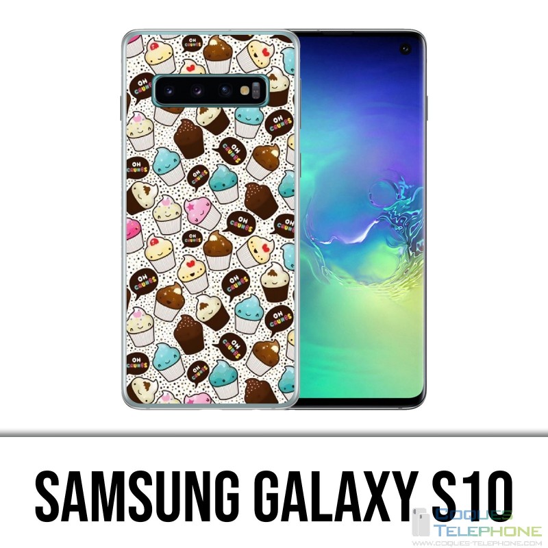 Samsung Galaxy S10 Hülle - Kawaii Cupcake