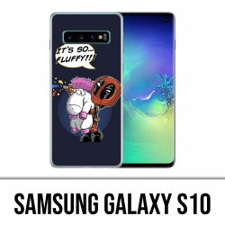 Coque Samsung Galaxy S10 - Deadpool Fluffy Licorne