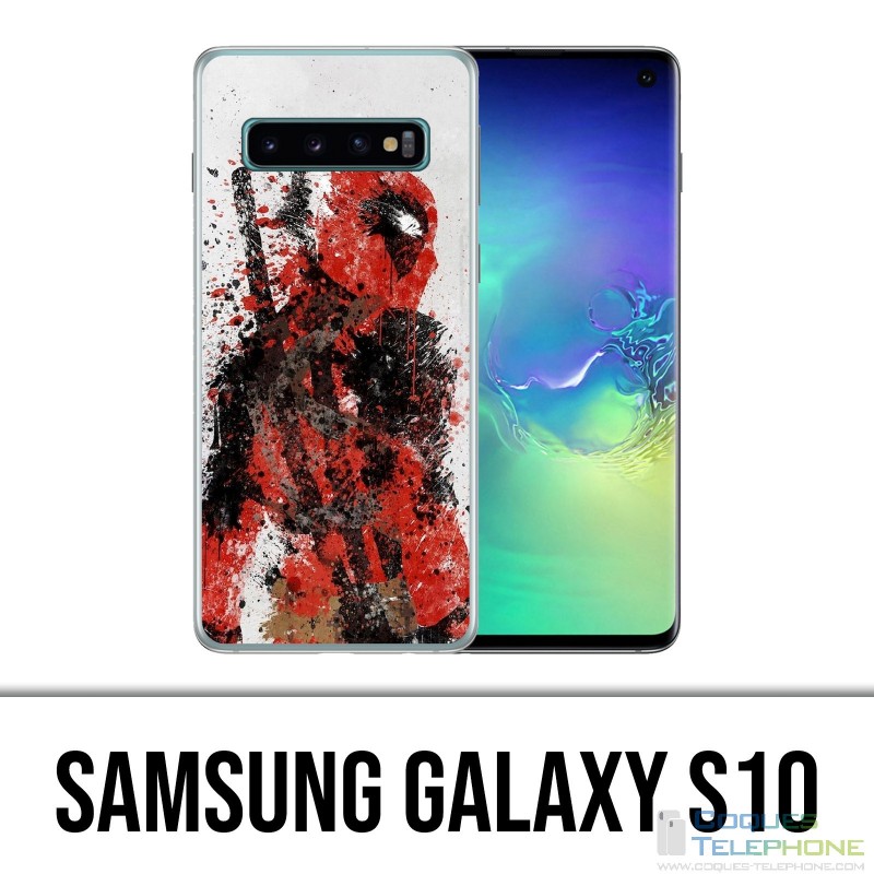 Samsung Galaxy S10 Hülle - Deadpool Paintart