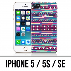 IPhone 5 / 5S / SE case - Pink Azteque