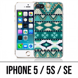 Coque iPhone 5 / 5S / SE - Azteque Vert