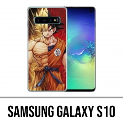Coque Samsung Galaxy S10 - Dragon Ball Goku Super Saiyan