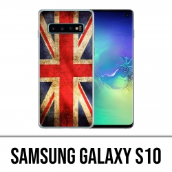 Carcasa Samsung Galaxy S10 - Bandera del Reino Unido Vintage