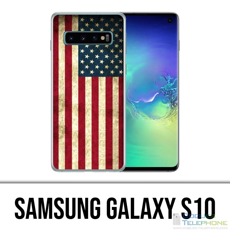 Coque Samsung Galaxy S10 - Drapeau Usa