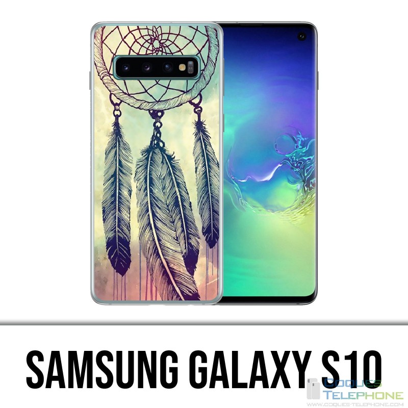Samsung Galaxy S10 Case - Dreamcatcher Feathers