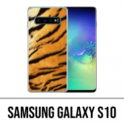 Coque Samsung Galaxy S10 - Fourrure Tigre