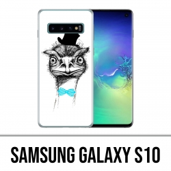 Carcasa Samsung Galaxy S10 - Funny Avestruz