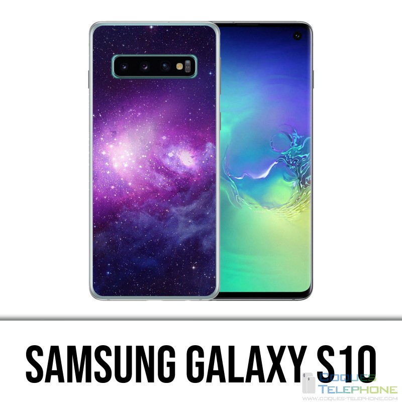 Samsung Galaxy S10 case - Purple galaxy