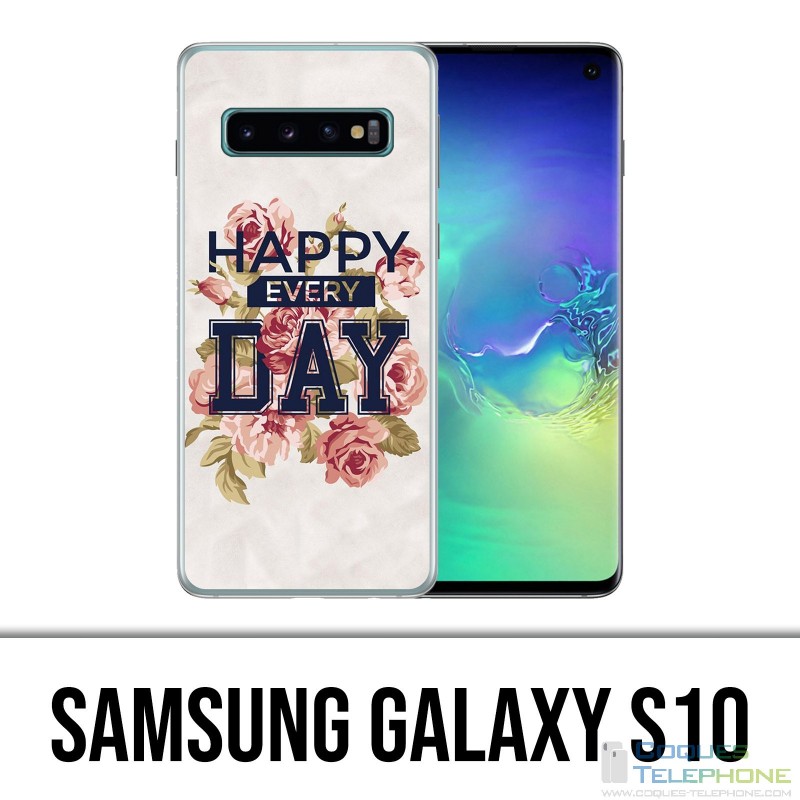 Samsung Galaxy S10 Hülle - Happy Every Days Roses