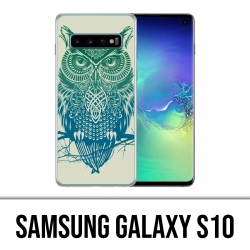 Coque Samsung Galaxy S10 - Hibou Abstrait