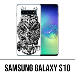 Samsung Galaxy S10 case - Owl Azteque