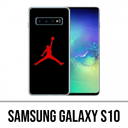 Coque Samsung Galaxy S10 - Jordan Basketball Logo Noir