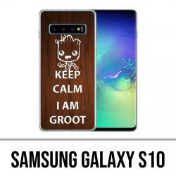 Carcasa Samsung Galaxy S10 - Mantenga la calma Groot