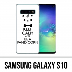 Samsung Galaxy S10 Hülle - Bleib ruhig Pandicorn Panda Unicorn