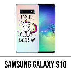 Samsung Galaxy S10 Hülle - Unicorn I Smell Raimbow