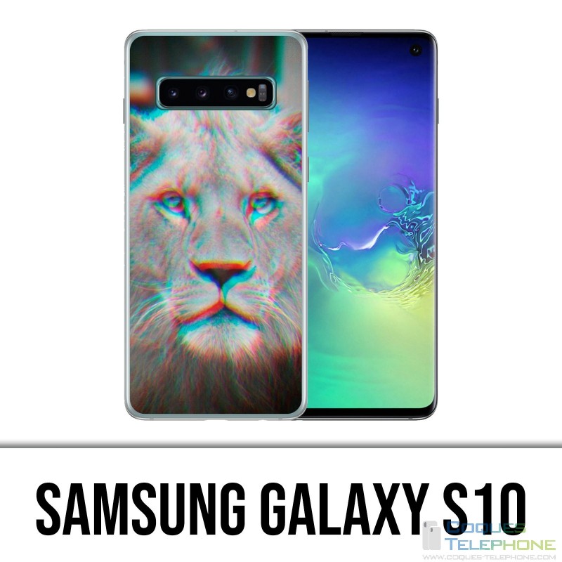 Coque Samsung Galaxy S10 - Lion 3D
