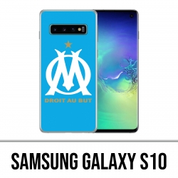 Coque Samsung Galaxy S10 - Logo Om Marseille Bleu