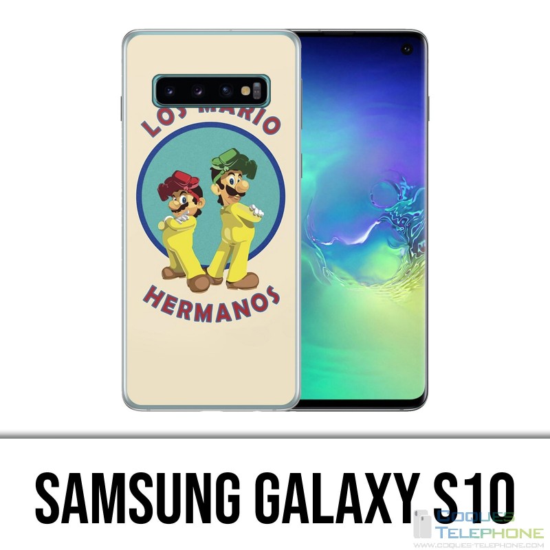 Coque Samsung Galaxy S10 - Los Mario Hermanos
