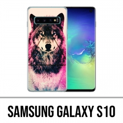Carcasa Samsung Galaxy S10 - Triangle Wolf