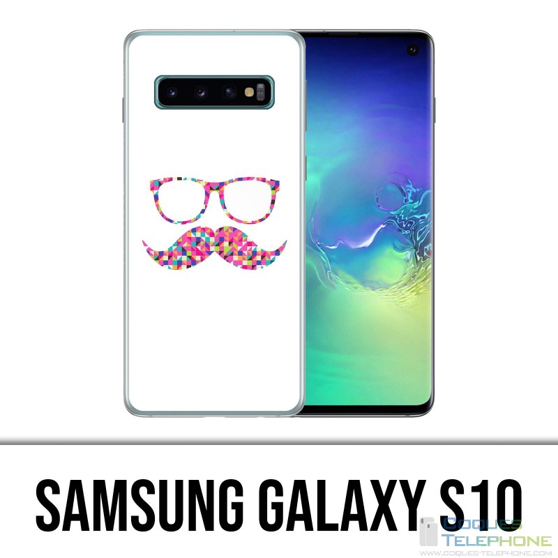 Coque Samsung Galaxy S10 - Lunettes Moustache