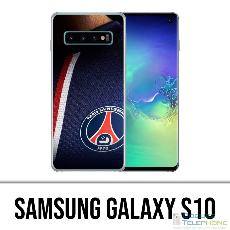 Coque Samsung Galaxy S10 - Maillot Bleu Psg Paris Saint Germain